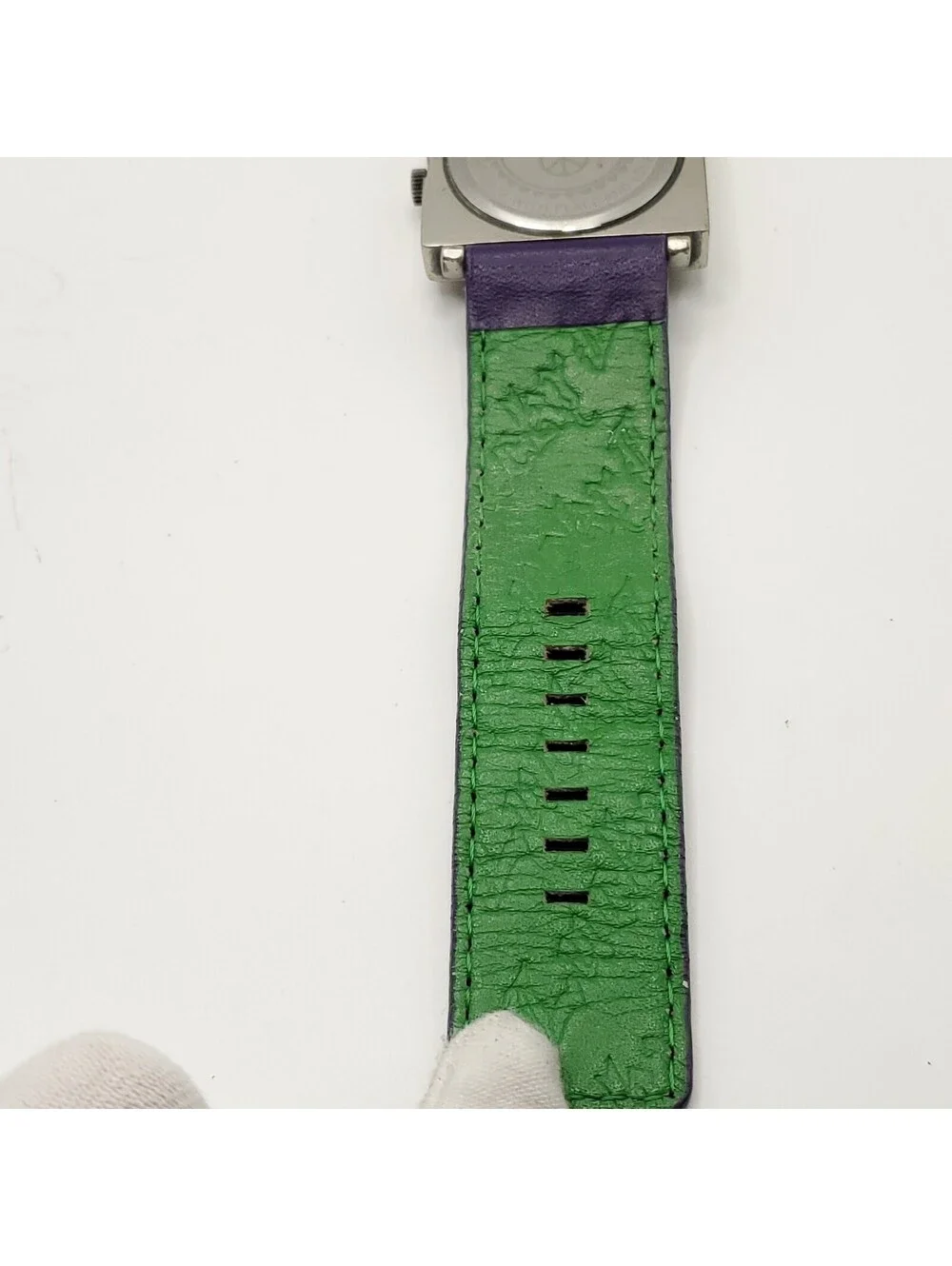 Lucky Brand Quartz Womens Watch 37mm Square Face Love Purple/Green New Battery